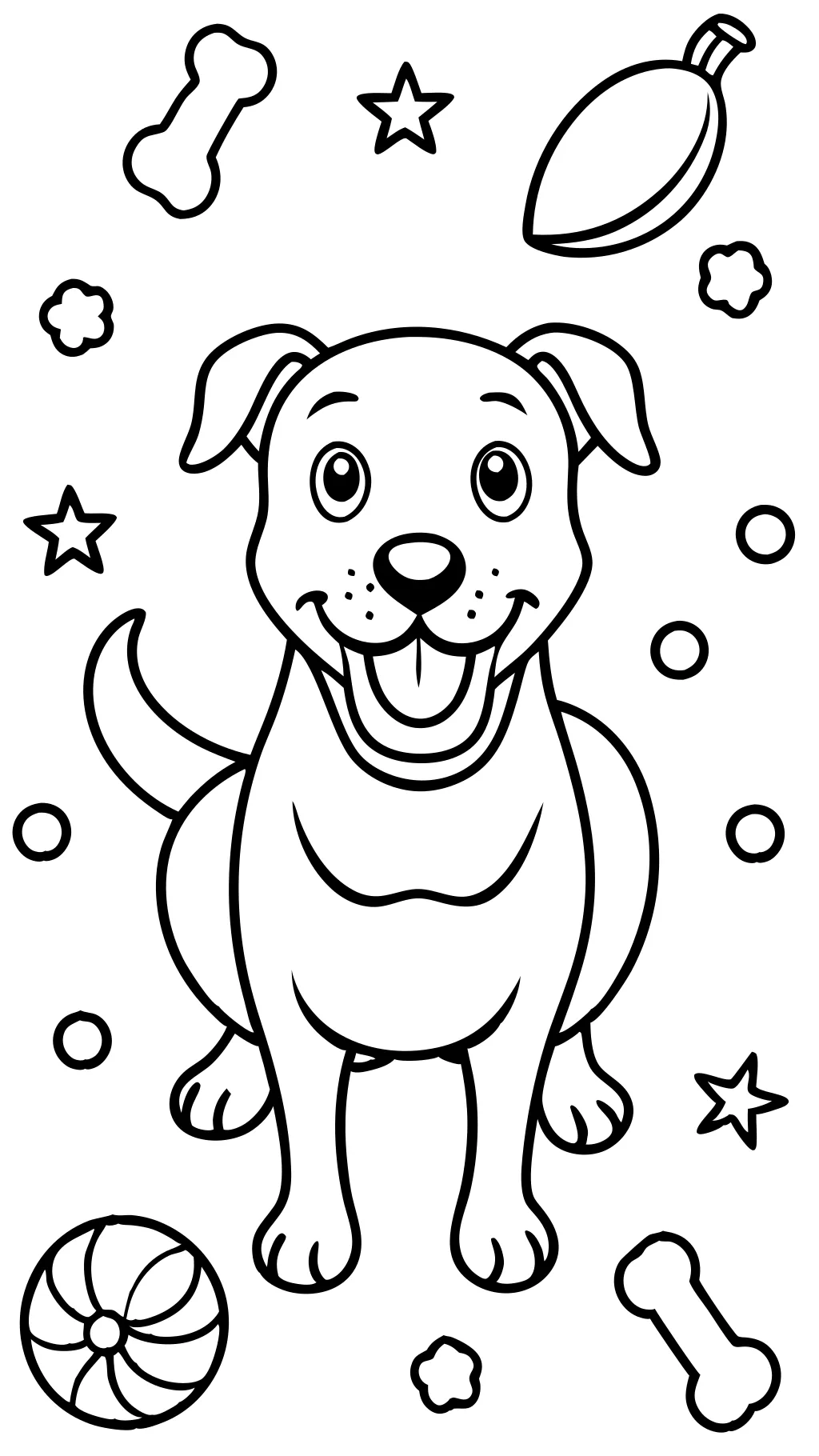 dog coloring page free